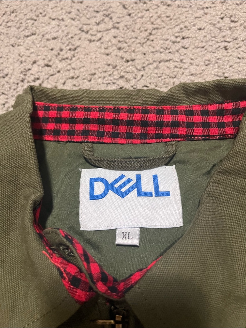 NWOT Vintage 1990s Dell Computer Canvas Jacket - Picture 7 of 10